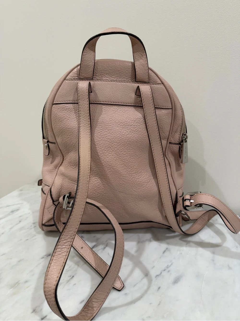 Michael Kors Blush Pink Leather Mini Backpack